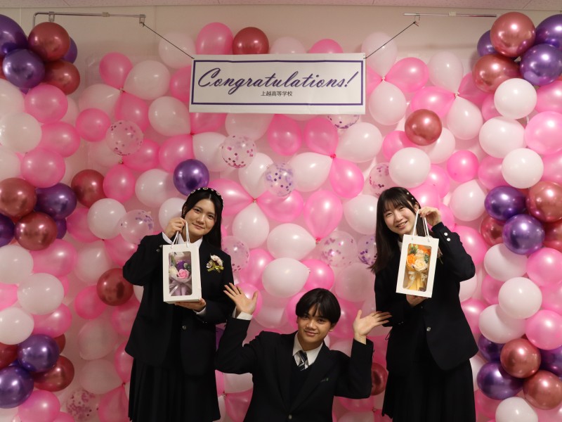 在校生がフォトスポットを作りました